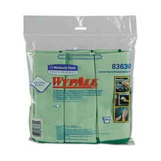 Picture of Wypall green microfiber cloths