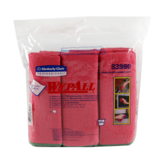 Picture of Wypall red microfiber cloths