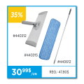 Picture of Blue microfiber mop pad - 18 in 